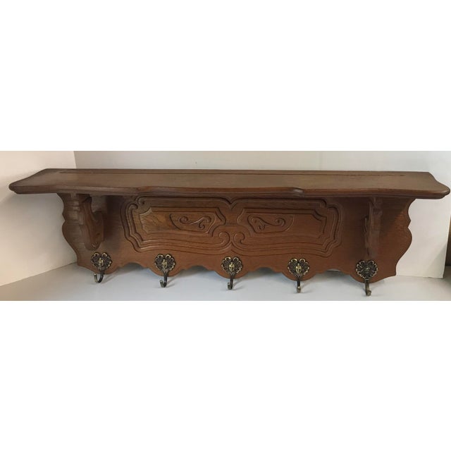 Vintage European Wall Pot Rack or Coat Rack | Chairish