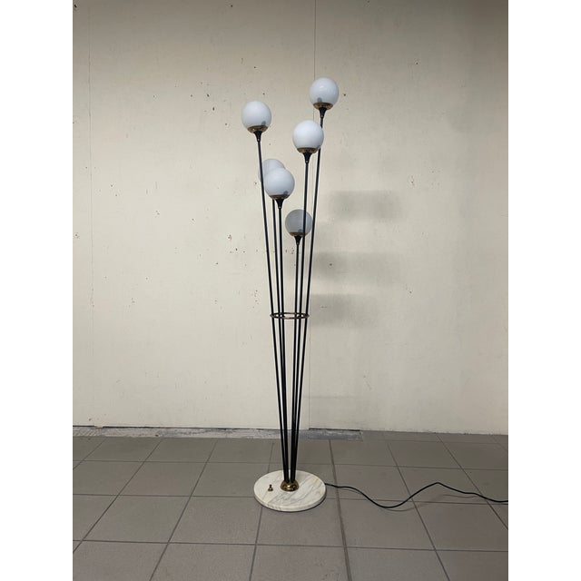 Alberello Glass Floor Lamp form Stilnovo, 1950s For Sale - Image 17 of 18