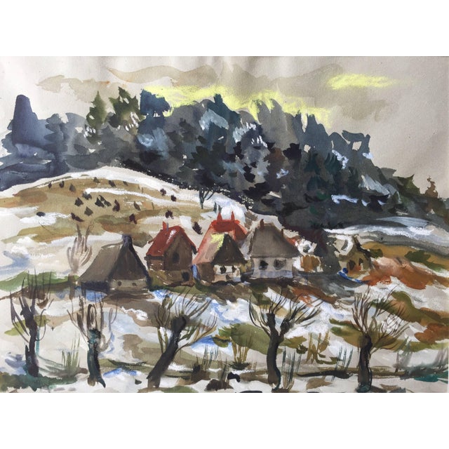 Katherine Librowicz, European Winter Landscape For Sale
