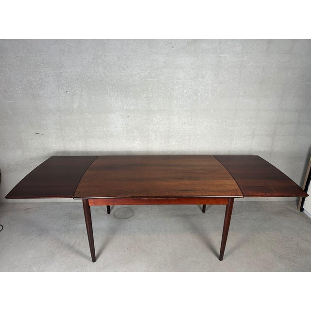 Wood Mid-Century Modern Rosewood Dining Set, 1950s, Set of 5 For Sale - Image 7 of 18