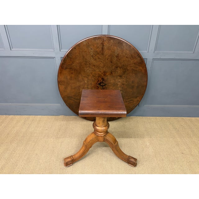Antique Burr Walnut Centre Table, 1874 For Sale - Image 11 of 18
