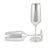Modern Maybach by Robbe & Berking Pair of Silver Plated Champagne Flute For Sale - Image 3 of 7
