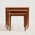 A ‘Model 163’ teak nesting tables designed by Severin Hansen for Haslev Møbelfabrik in the 1960s. The set consists of...