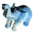 Hand-Carved Miniature Elephant of Naturally Occurring Blue and Brown Sodalite Stone For Sale