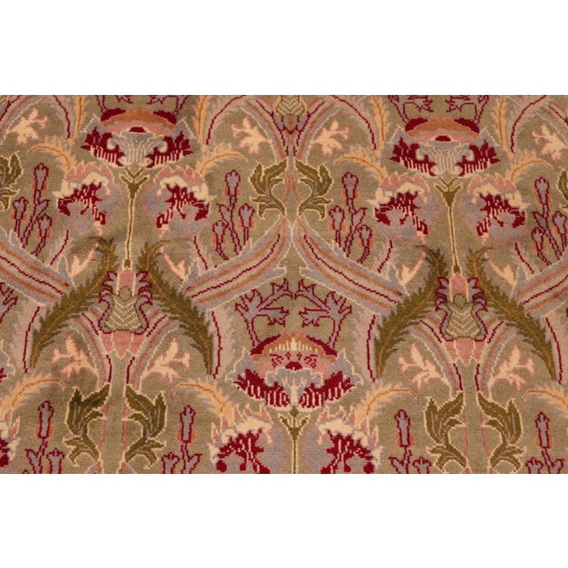 1980s 1980s 1980s Art Nouveau William Morris Heritage Wool Area Rug - 6'2" X 9'7" For Sale - Image 5 of 10