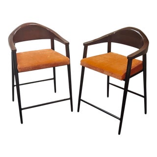 Contemporary Model Tiffany Counter Stools - a Pair For Sale