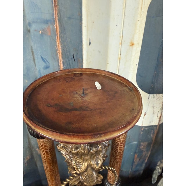 John-Richard Regency Style Lion Mask Altar Pricket Candle Holder For Sale In Atlanta - Image 6 of 10