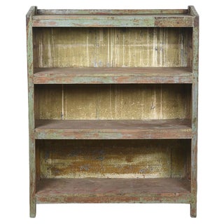 Industrial Wood and Metal Bookcase, 1800 For Sale