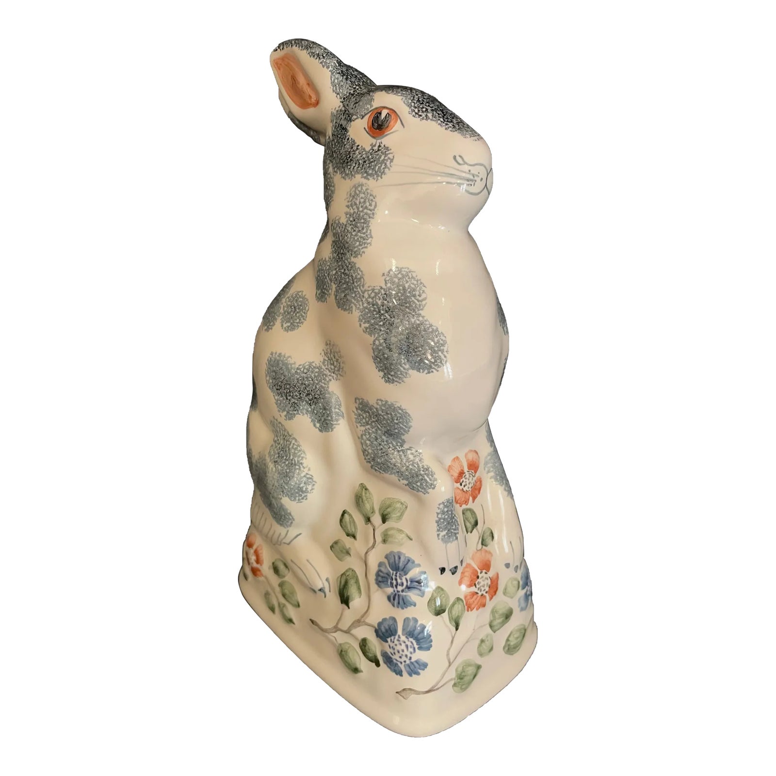 Hand Made English Rabbit Figure From Rye Pottery | Chairish