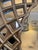 42” Antiqued Gold & Silver Leaf Round Lattice Wall Mirror For Sale - Image 4 of 5
