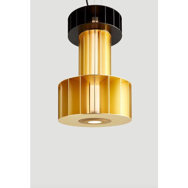 T Pe Golden Suspended Lamp by Stephen Burks Babel for Parachilna For Sale - Image 12 of 14