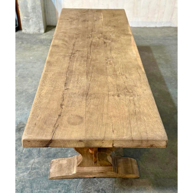 Large French Oak Dining Table, 1920 For Sale - Image 11 of 18