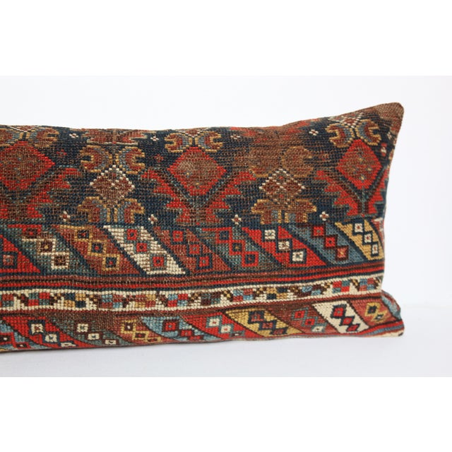 Antique Decorative Multi Color Tone Persian Rug Pillow Cushion Cover -16'' X 44'' For Sale - Image 9 of 10