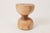 Brown Sculptural Side Table in Wood by Logniture For Sale - Image 8 of 13