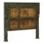 Queen Headboard Constructed From an Antique Indian Painted Teakwood Door and Pillars For Sale