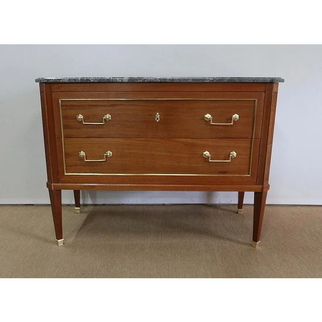 Brown Louis XVI Style Mahogany Chest of Drawers, 19th-century For Sale - Image 8 of 18