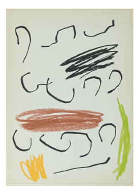 Joan Miro, Obra Inedita Recent V, Original Lithograph