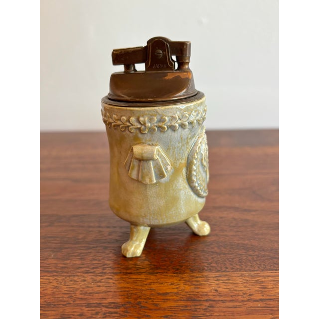 Rustic European Midcentury Neoclassical Table Lighter For Sale - Image 3 of 7
