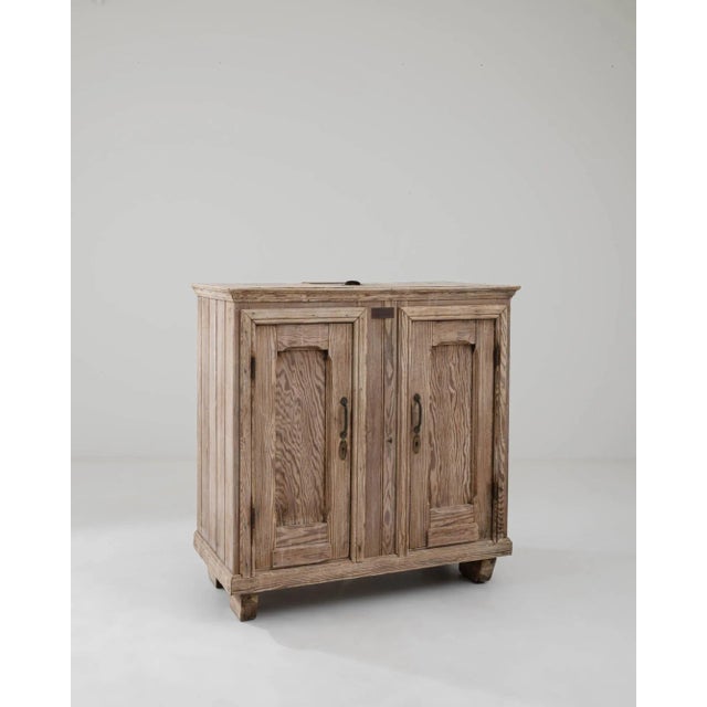 French Provincial 1900s Belgian Wooden Ice Box For Sale - Image 3 of 10
