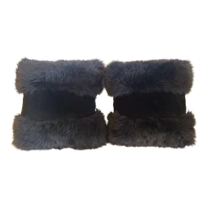 Handmade Shearling & Mixed Fur Pillows -A Pair