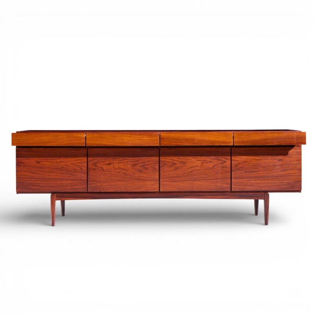 Mid 20th Century Kofod Larsen for Faarup Møbelfabrik Danish Rosewood Credenza For Sale In Chicago - Image 6 of 13
