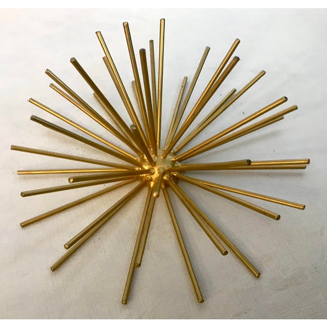 Mid Century Starburst Gold Metal Wall Art Chairish