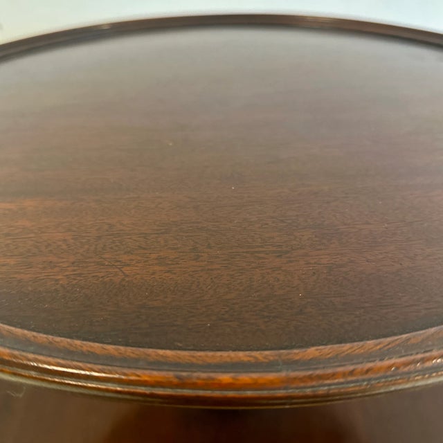 Burnt Umber 1930s 40s Baker Dumb Waiter Cake Pie Table For Sale - Image 8 of 10