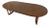 Mid-Century Oval Walnut Dining Table by Stanley For Sale