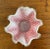 Vintage Glass Kerchief Form Bowl, Red Dots For Sale In Raleigh - Image 6 of 7