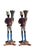 Mid 20th Century Mid 20th Century Venetian Blackamoor Figural Candlesticks For Sale - Image 5 of 9