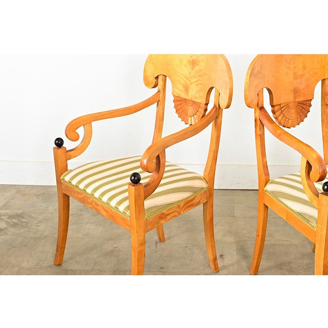 Early 20th Century Pair of Danish Biedermeier Armchairs For Sale - Image 13 of 15
