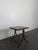 Neoclassical Side Table in Wrought Iron and Glazed Glass, in Very Good conditions.