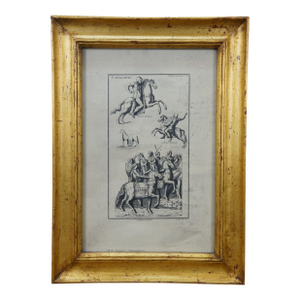 Late 20th Century Trevor James Company Cavaliers Antiqued Etching Roman Cavalry Military 22"