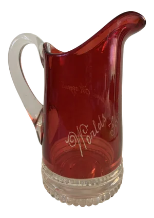 Antique 1893 World's Fair Ruby Flash Pitcher