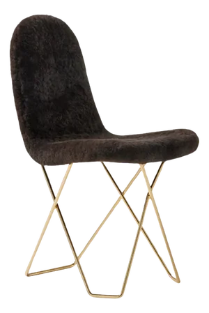 Cactus Sheepskin Dining Chair by Cuero Design