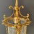 1960s Spanish Neoclassical Revival Style Figural Gilt Iron Lantern or Pendant For Sale - Image 5 of 10