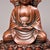 Copper Shakyamuni Buddha Statue With Inlaid Gemstone For Sale - Image 4 of 10