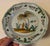 19th Century Antique Early 19th Century French Faience Pottery Plate With Mediterranean Palm Tree & Urn Garden Landscape For Sale - Image 5 of 7