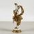 Ceramic Capodimonte Dancer in Gold-Plated Enameled Ceramic For Sale - Image 7 of 9