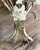 Metal Italian Hand-Painted Tôle Rose Bouquet Two-Light Wall Sconce, 1950s For Sale - Image 7 of 15