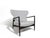 Mid-Century Modern Mid 20th Century Restored Ib Kofod Larsen Highback Lounge Chair and Ottoman in New Fabric For Sale - Image 3 of 14