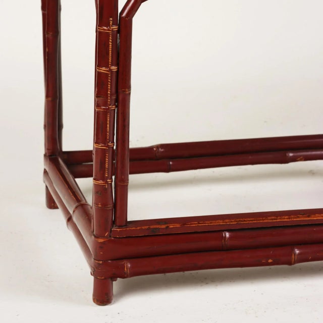 Early 20th Century Chinese Brighton Pavilion-Style Bamboo Armchairs- a Pair For Sale In Philadelphia - Image 6 of 8