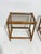 Bamboo Nightstands with Glass Top, Italy, 1960, Set of 2 For Sale - Image 4 of 12