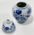 Ceramic Vintage Blue and White Floral Lidded Jar For Sale - Image 7 of 8