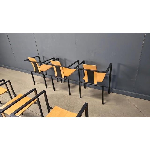 Postmodern Dining Chairs by Karl Friedrich Förster for KFF, 1980s, Set of 6 For Sale - Image 6 of 15