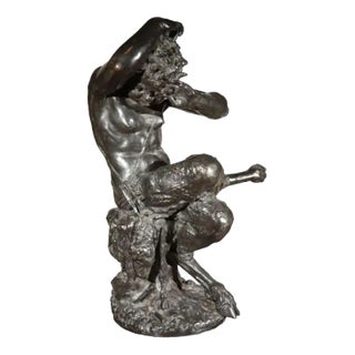 Claude Michel Clodion Bronze Satyr Sculpture, Circa 1800 For Sale