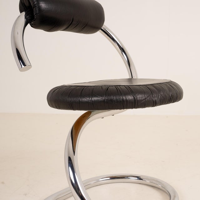 Vintage Cobra Dining Chairs by Giotto Stoppino, 1970s, Set of 6 For Sale - Image 6 of 8