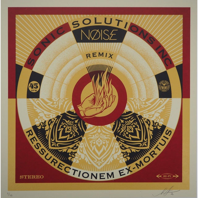 Shepard Fairey, Noise Remix, Lithograph For Sale