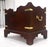 Large Chippendale Campaign Style Mahogany Brass Magazine Rack c1970s MINT For Sale - Image 9 of 14