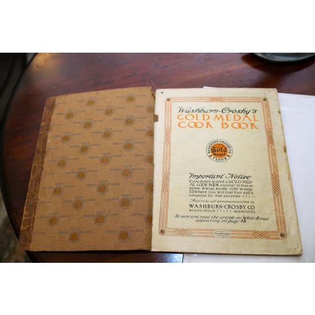 1915 era Washburn Crosby Co. Gold Medal Flour Cookbook/perfect bound booklet featuring vintage advertisements and period...